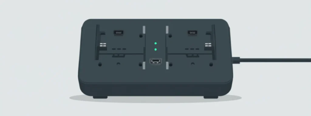 HiKOKI UC18YDML 2ポート急速充電器のイラスト